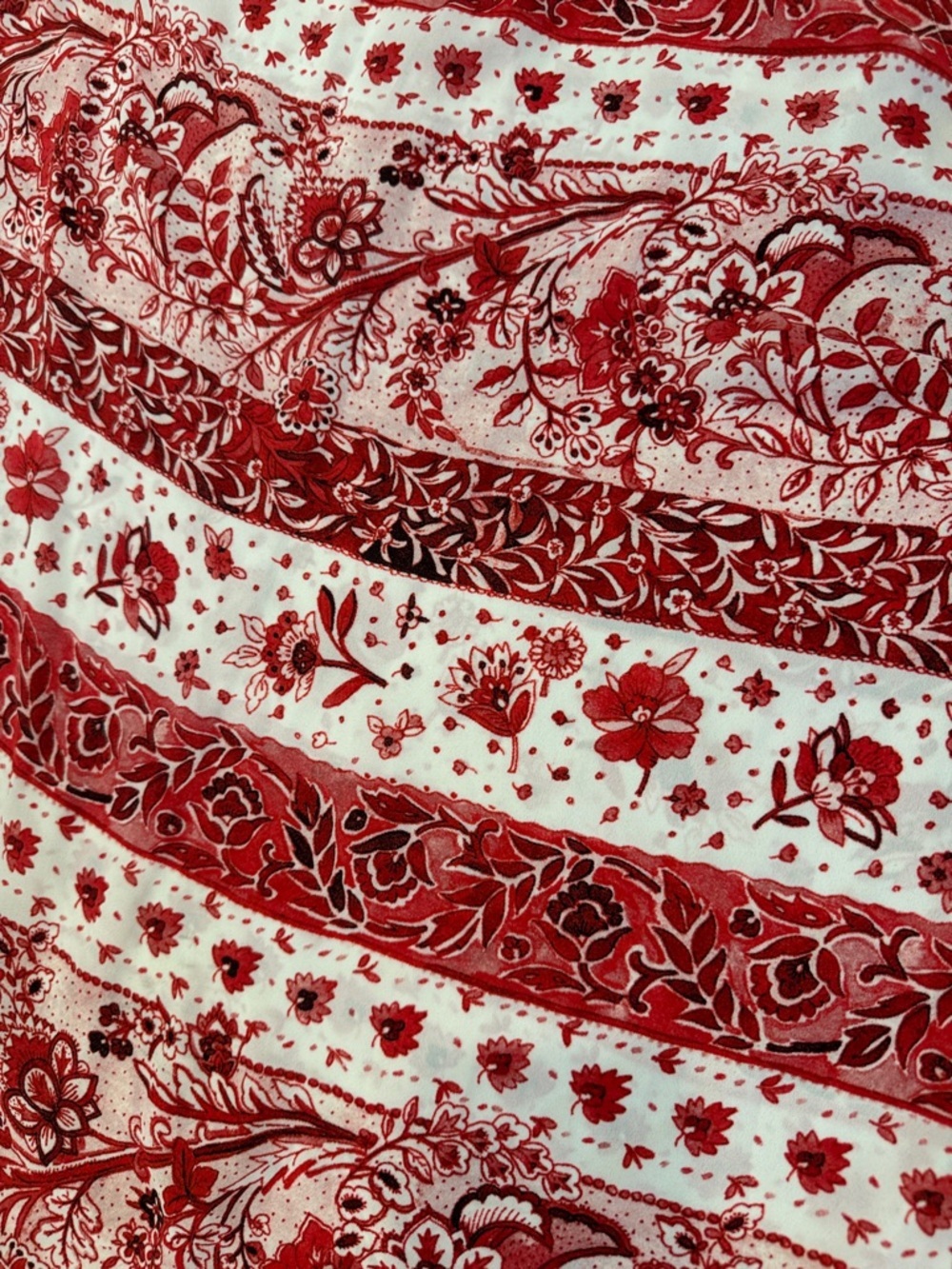 LOFT Outlet Red and White Floral Tank Top Size:XL - Picture 7 of 9